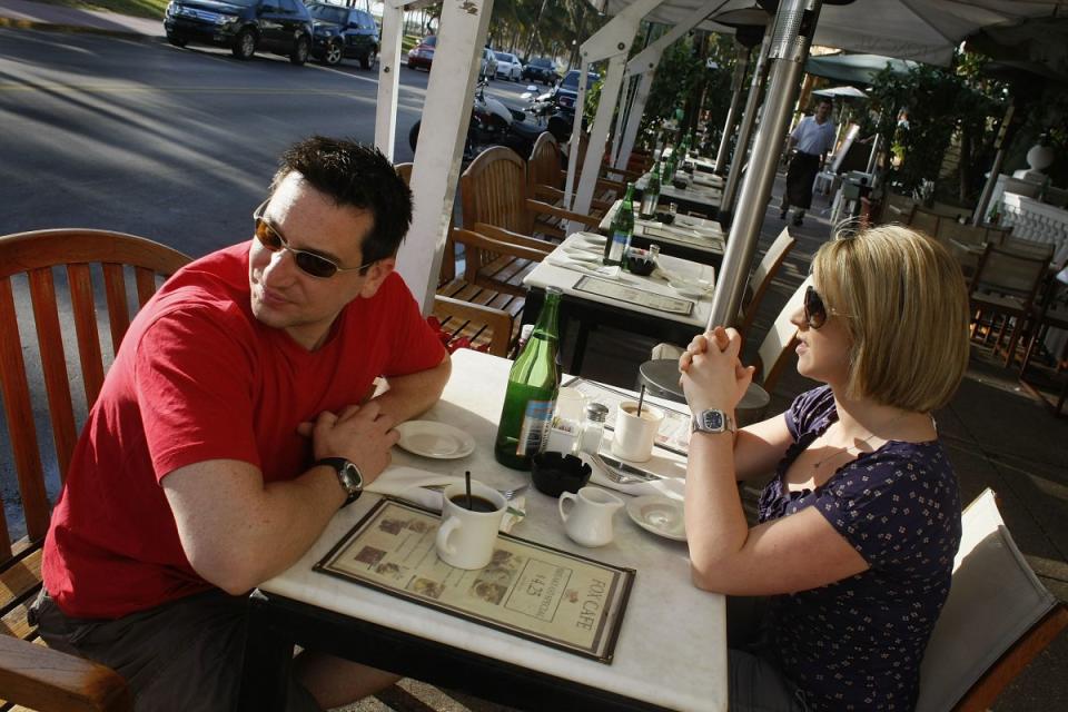 British tourists in Miami Beach