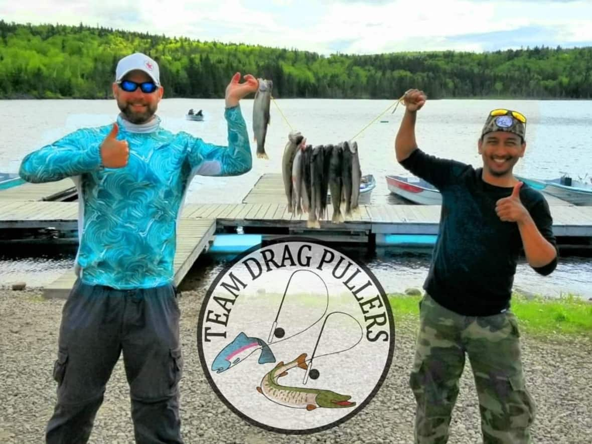 Brandon Kadoski, left, and Mitch Zinally, right, are a multi-species fishing team that have fished together coast to coast in Canada. They say they have seen cheating in the sport.  (Submitted by Mitch Zinally - image credit)