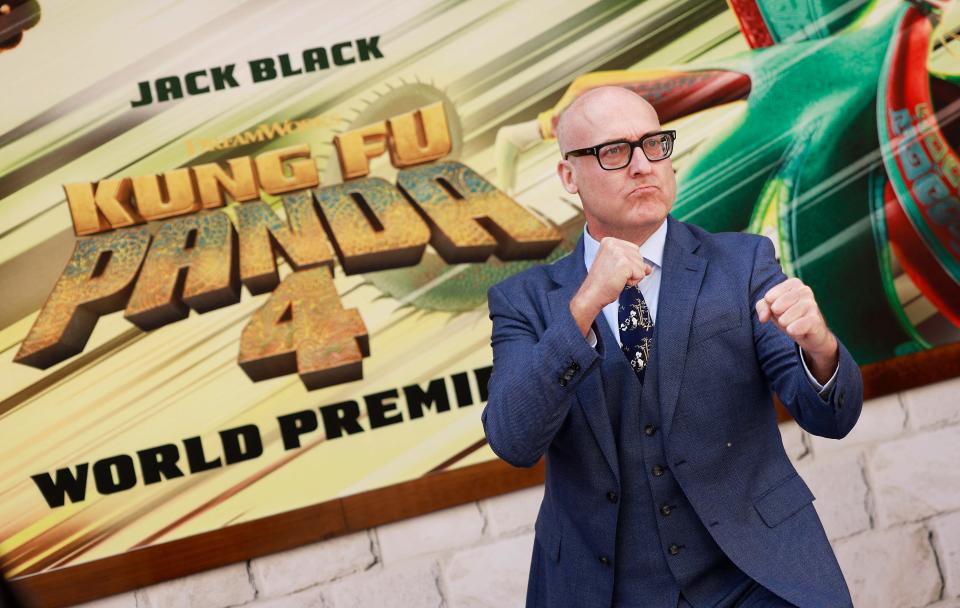Director Mike Mitchell attends the premiere of Universal Pictures' "Kung Fu Panda 4" at the AMC The Grove theatre in Los Angeles, California, March 3, 2024.