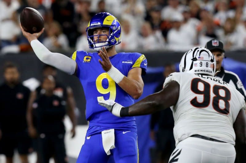 Los Angeles Rams veteran Matthew Stafford is my top quarterback target for Week 5. File Photo by John Sommers II/UPI