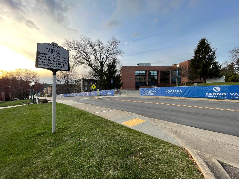 Mars Hill University is performing construction on Blackwell Hall, which will be remade into a new campus center.