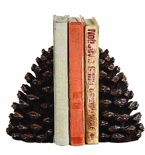 16) Pinecone Shaped Resin Bookends