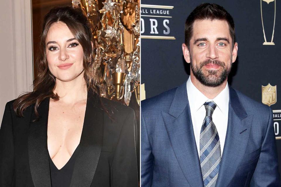 Shailene Woodley and Aaron Rodgers