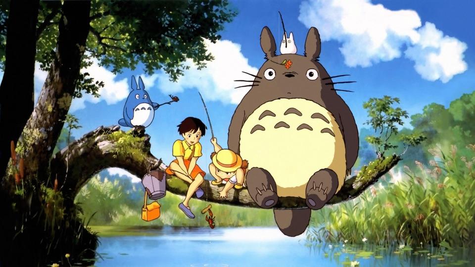 The three Totoros with Mei and Satsuki. (Studio Ghibli)