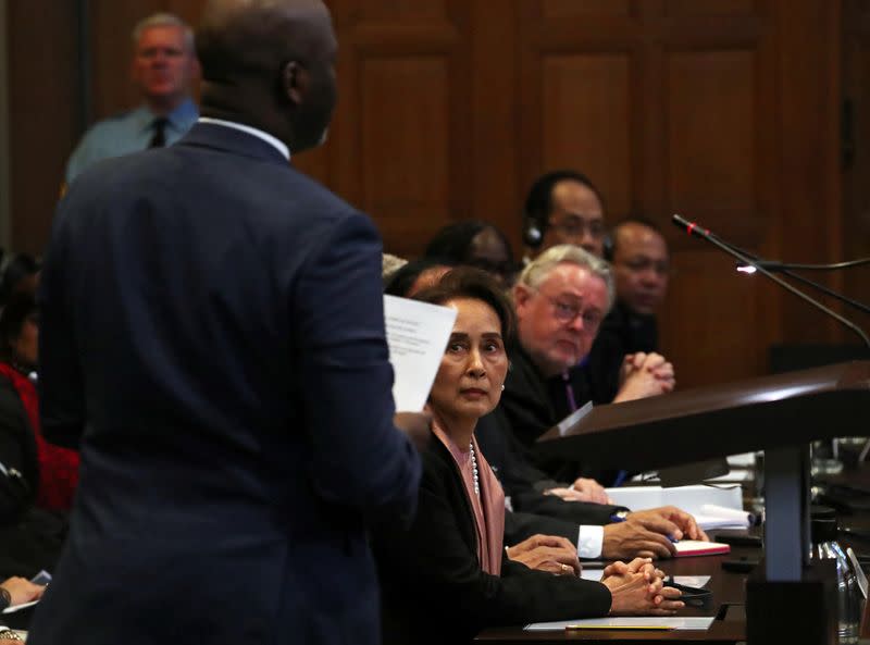 A hearing on alleged genocide at International Court of Justice in The Hague