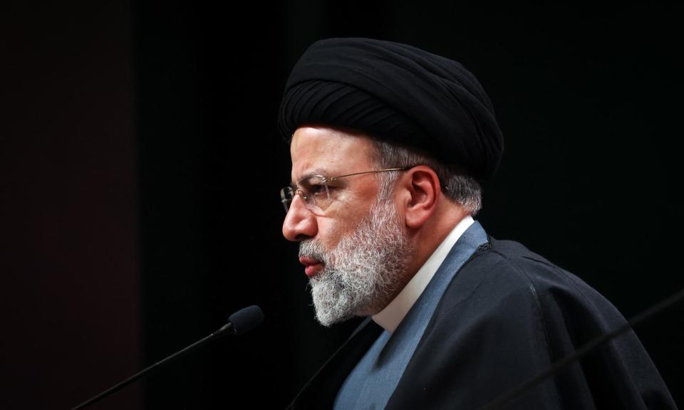 <span>Ebrahim Raisi is alleged to have executed thousands of prisoners in the 1980s while serving on Iran’s so-called Death Committee.</span><span>Photograph: Adem Altan/AFP/Getty</span>