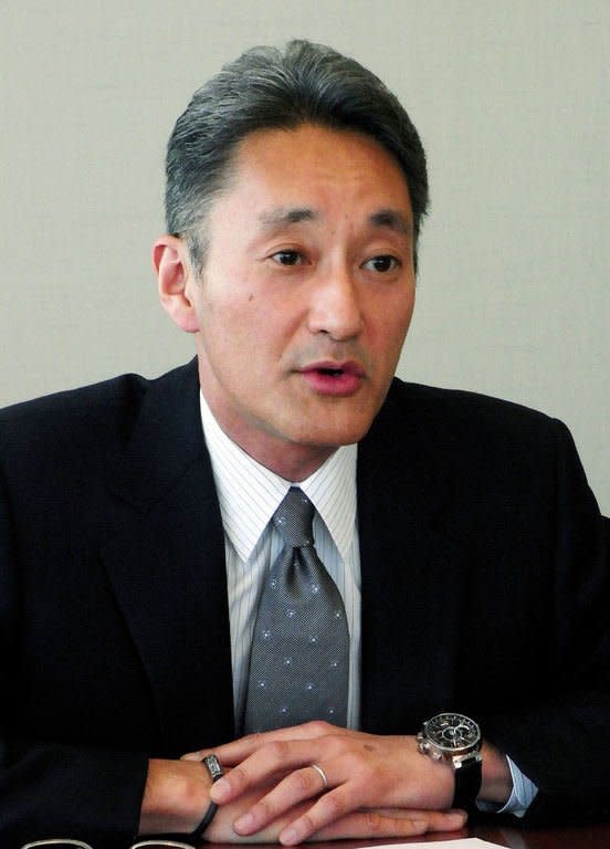 Japan's electronics giant Sony president, Kazuo Hirai, speaks to reporters at the company's headquarters in Tokyo, on January 17, 2013. Hirai said that Sony was selling the company's US headquarters in Manhattan, New York, for $1.1 billion as part of an overhaul aimed at rescuing Sony's tattered balance sheet