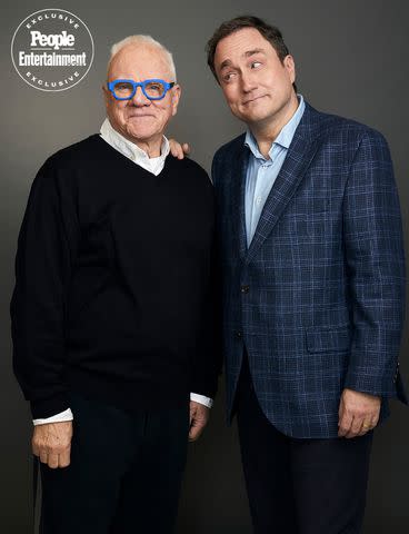 <p>JSquared Photography/Contour by Getty</p> Malcolm McDowell and Mark Critch