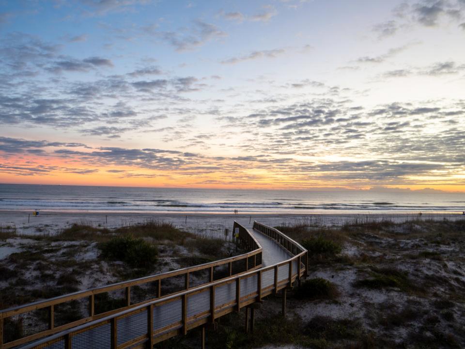 Sunrise in Florida in the Winter.