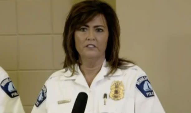 Police chief Janee Harteau resigned late last week over the shooting. Source: 7 News