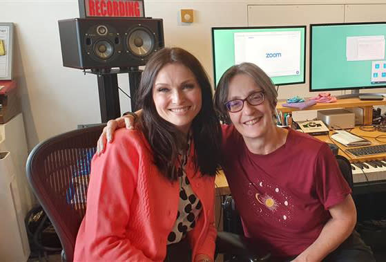 Pankhurst co-hosts the podcast with Sophie Eilis-Bextor (Walk4Women/PA)