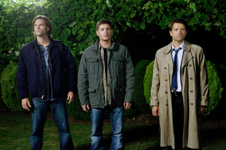 Sam, Dean, and Castiel on "Supernatural"