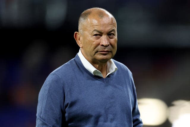 Eddie Jones looks downbeat