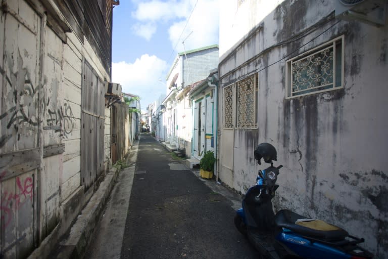 Une rue de Pointe-à-Pitre, en Guadeloupe, le 10 avril 2024 (Cedrick-Isham CALVADOS)