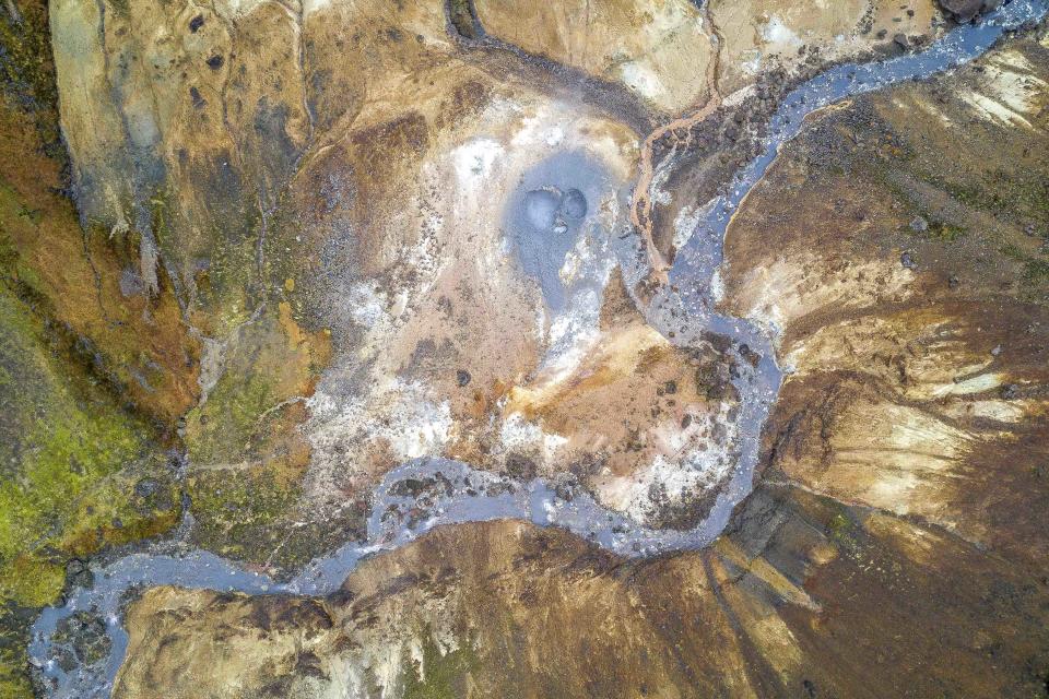 Iceland viewed from above