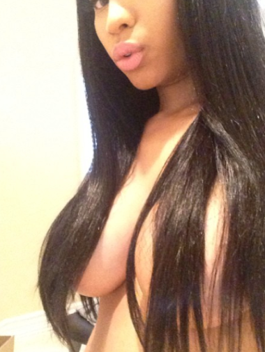 <p>Nicki Minaj takes the 'free the nipple' movement very seriously OK.</p>