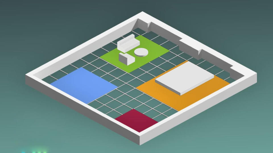 Aqara FP2 Zone Detection Living Room Map