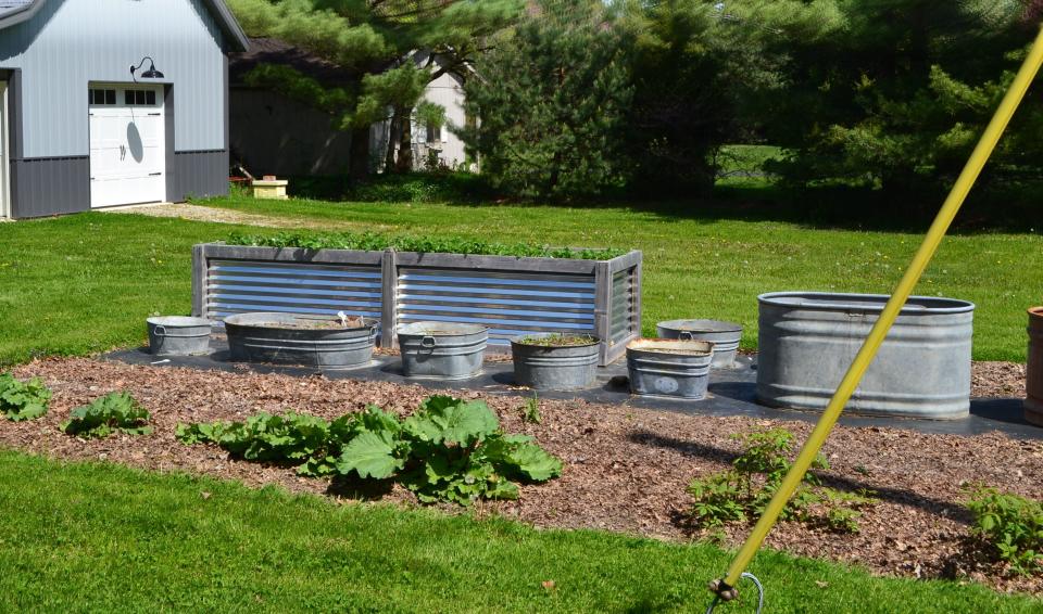 A variety of materials can be used to created raised garden beds, including galvanized metal. The average metal garden bed may last for decades.