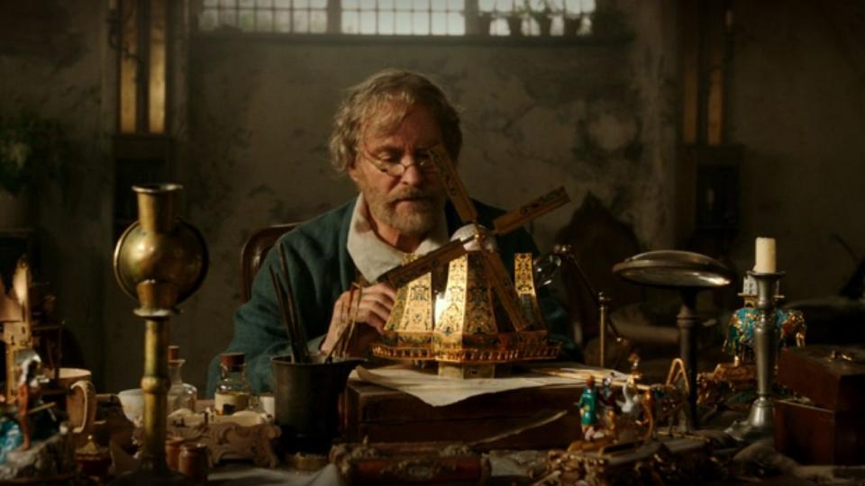 Kevin Kline as Maurice in Beauty and the beast