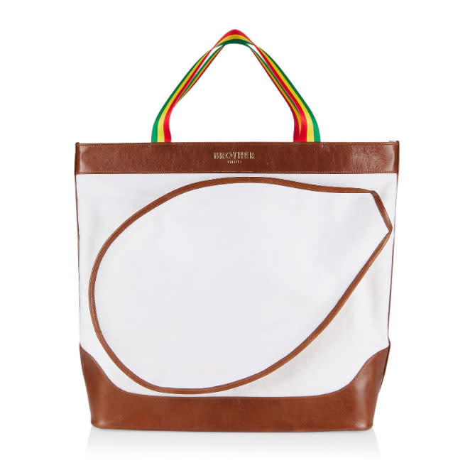 Brother Vellies Negril Tennis Club Leather Tote