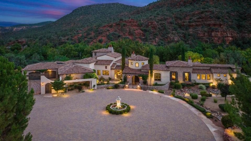 A Tuscan-inspired villa in Sedona, Arizona comes with a private quarter-acre vineyard. - Credit: Lauren Schleifer with TourFactory Northern Arizona