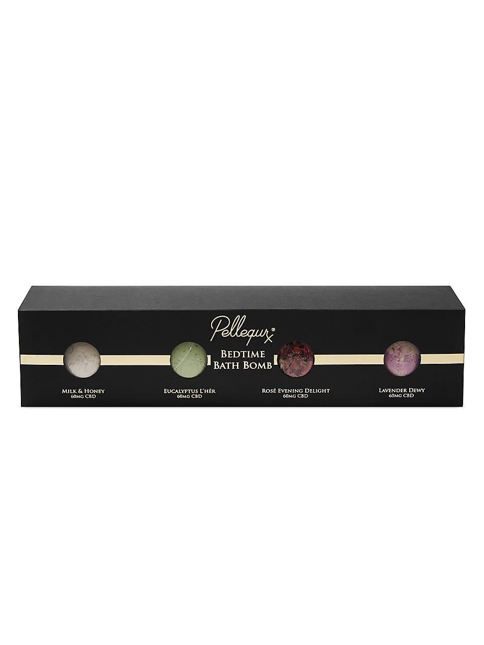 <p><a href="https://go.redirectingat.com?id=74968X1596630&url=https%3A%2F%2Fwww.saksfifthavenue.com%2Fproduct%2Fpellequr-cbd-bath-bomb-4-piece-set-0400015198377.html&sref=https%3A%2F%2F" rel="nofollow noopener" target="_blank" data-ylk="slk:Shop Now;elm:context_link;itc:0;sec:content-canvas" class="link rapid-noclick-resp">Shop Now</a></p><p>Women's CBD Bath Bomb 4-Piece Set</p><p>saksfifthavenue.com</p><p>$80.00</p><span class="copyright">Saks Fifth Avenue</span>