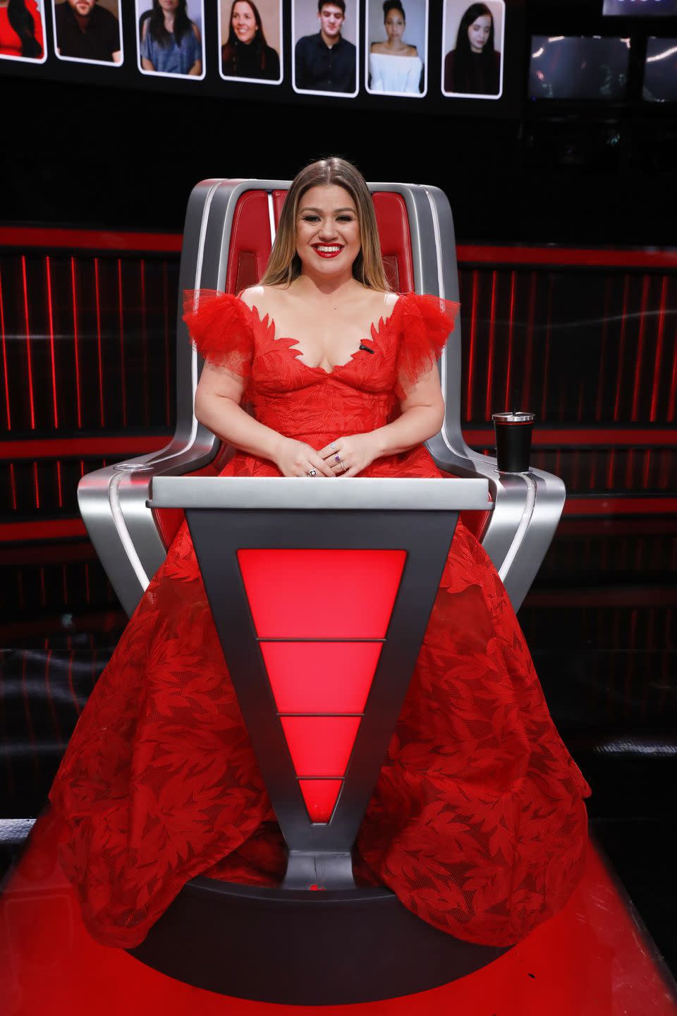 the voice 2023 kelly clarkson red dress instagram