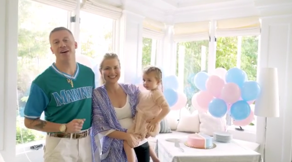 Macklemore - real name Ben Haggerty - is a doting father-of-one. Source: Instagram
