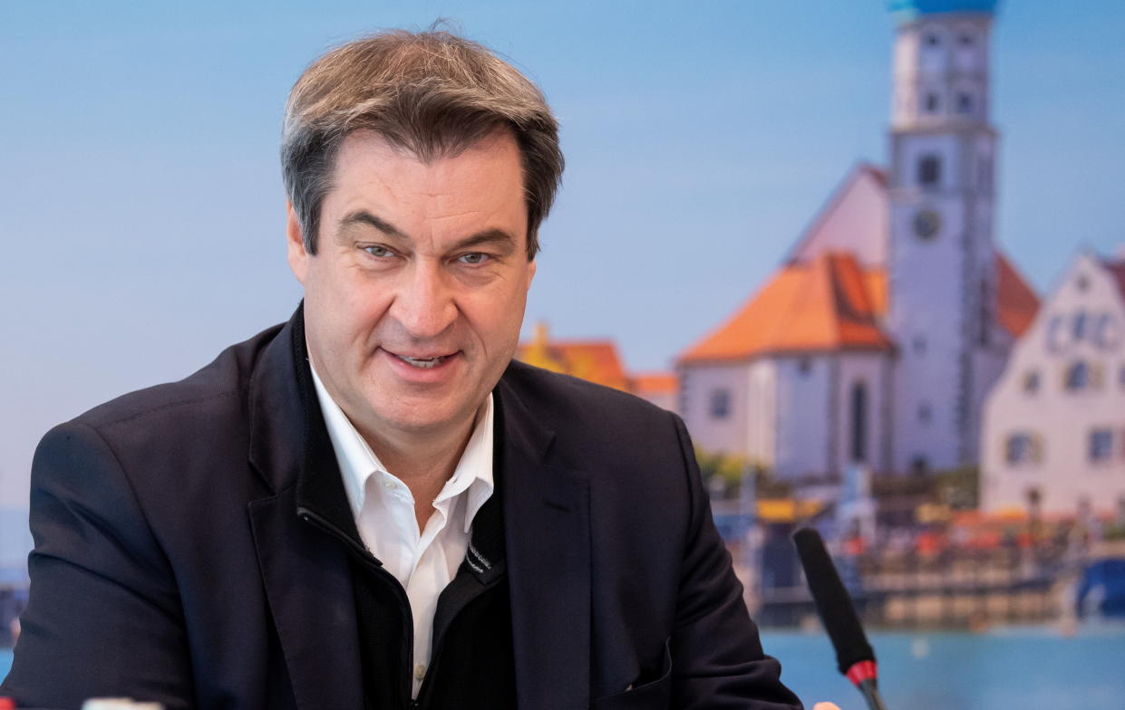 Markus Söder prescht bei der Impf-Freigabe vor (Bild: Sven Hoppe/Pool via REUTERS)