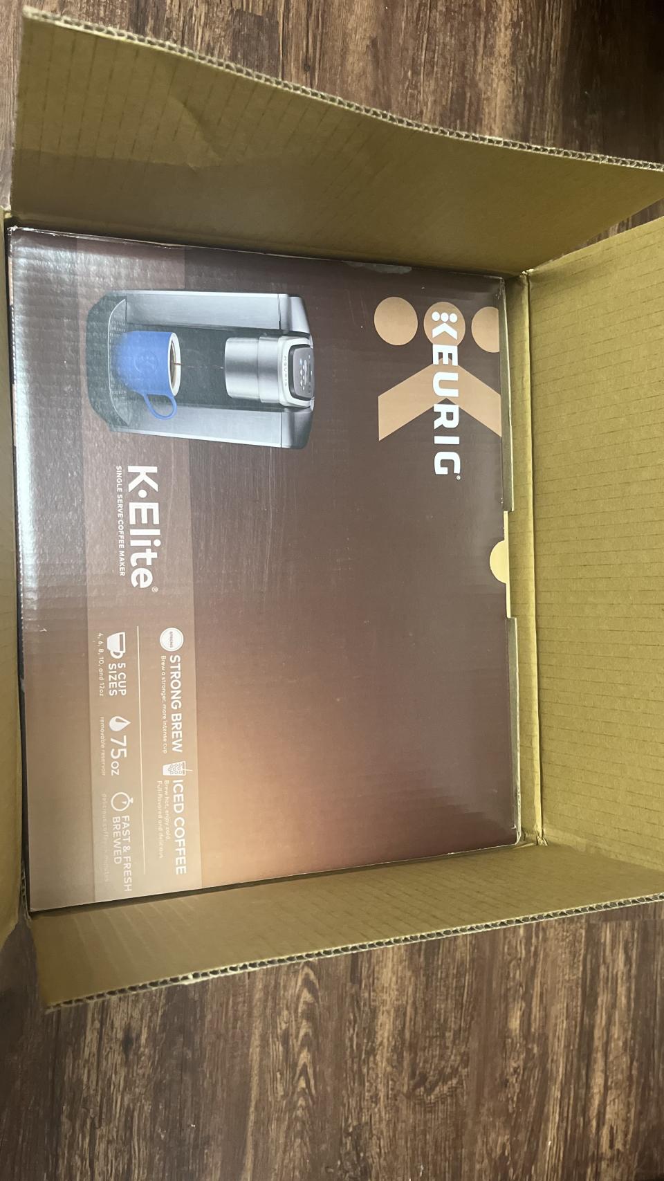 Keurig K Elite packaging