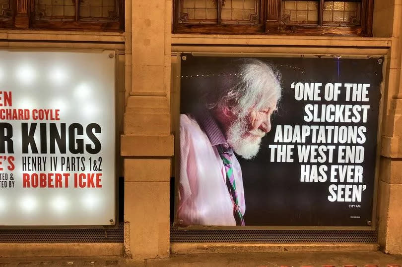 He was portraying Sir John Falstaff in a production of Player Kings at the Noel Coward Theatre -Credit:PA