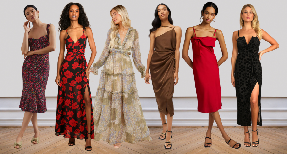 fall wedding guest dresses ...