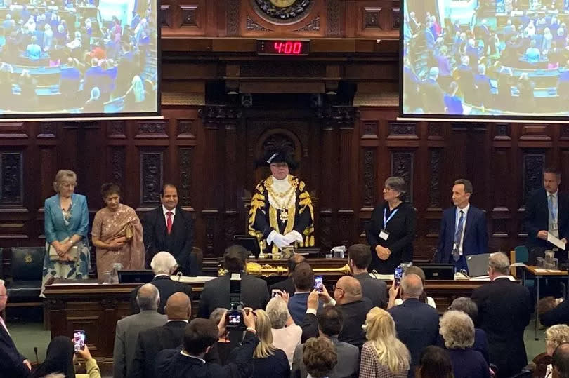 New Lord Mayor Ken Wood during the ceremony on Tuesday, May 21.