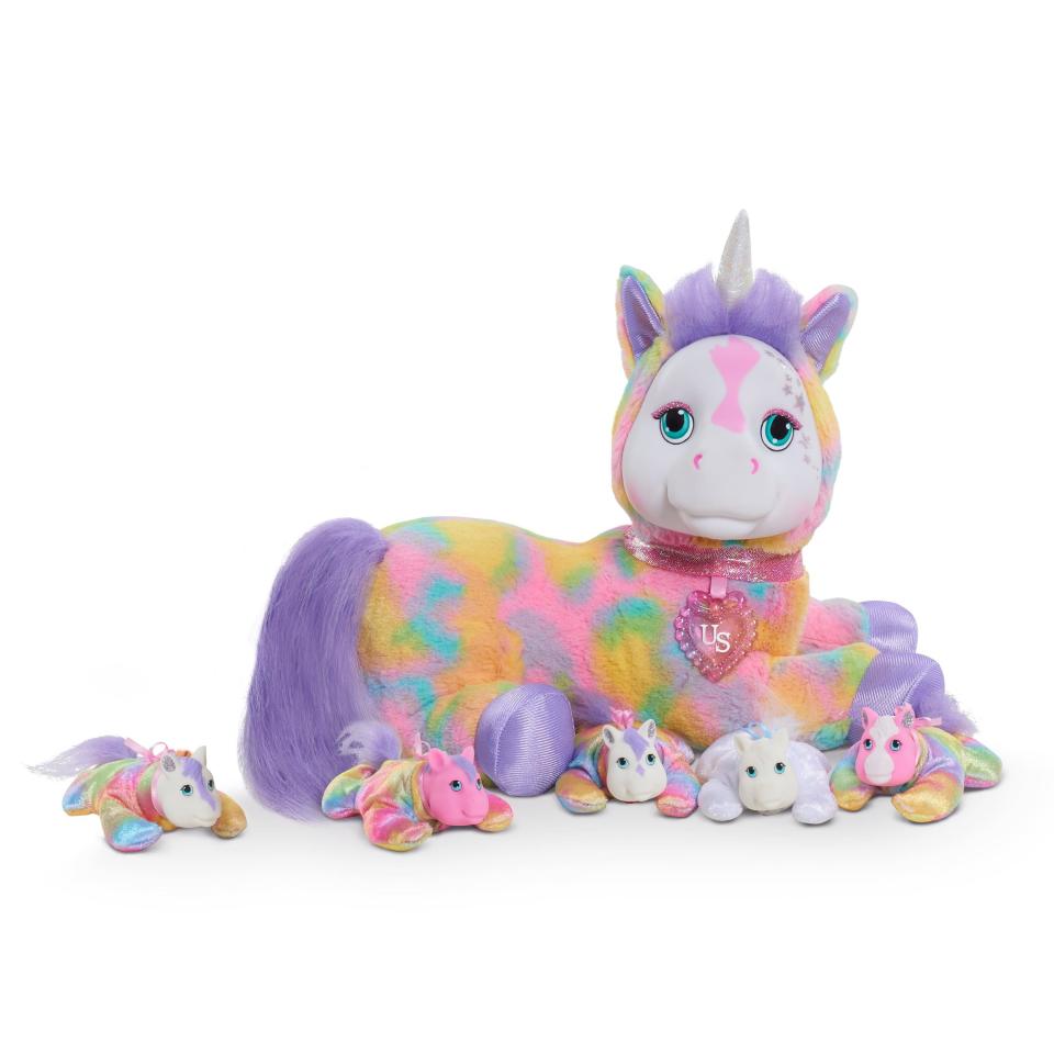 Unicorn Surprise Plush with Mystery Baby Unicorns