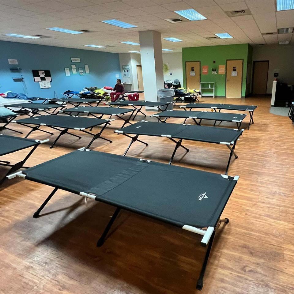 Fig Tree Knoxville purchased 25 cots in preparation for life-threatening cold temperatures. The facility gave respite from the cold to 185 guests over seven days. Tuesday, Jan. 16, 2024.