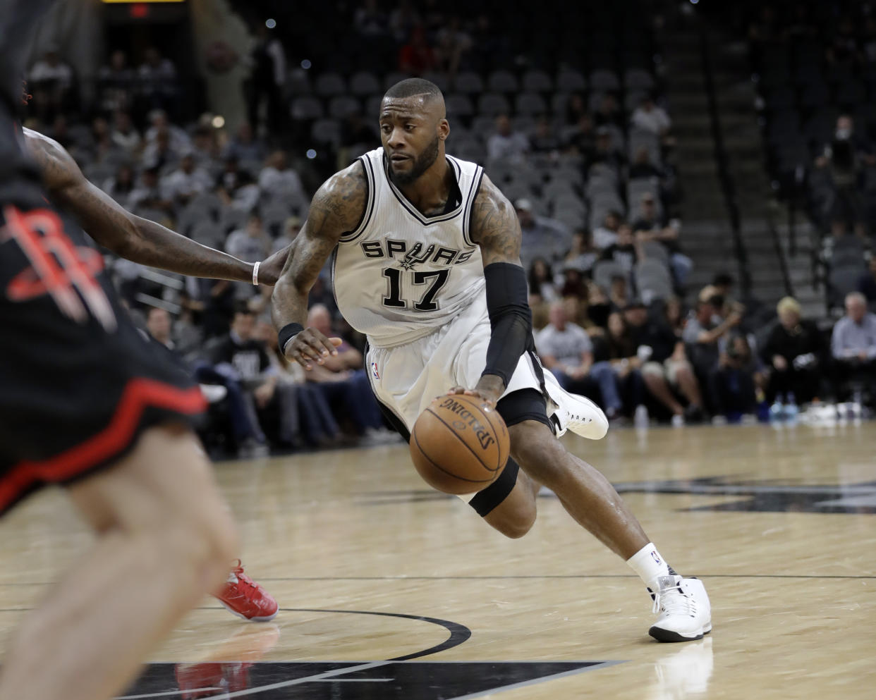 Orlando Magic forward Jonathon Simmons was in his native Houston when Hurricane Harvey approached landfall. (AP)