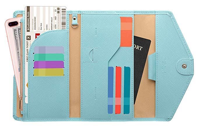 Before getting some much-needed R&amp;R, you don't want to worry about where you put your passport. This travel wallet will keep everything in one place. And our editor called it one of her <a href="https://www.huffpost.com/entry/amazon-travel-wallet-review_l_5e4c5a2ac5b6eb8e95b43bfb" target="_blank" rel="noopener noreferrer">best impulse purchases</a>. <a href="https://amzn.to/2v18SPD" target="_blank" rel="noopener noreferrer">Find it for $14 at Amazon</a>.