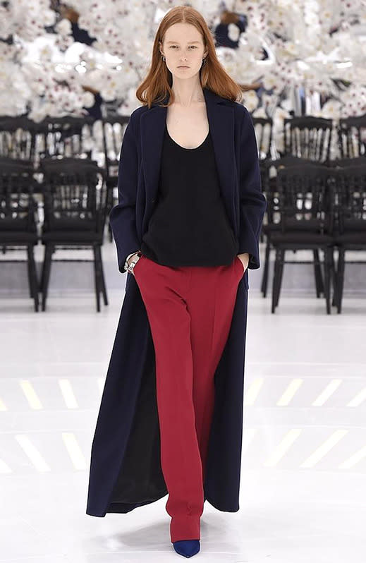 Australian model Grace Simmons on the catwalk for Christian Dior