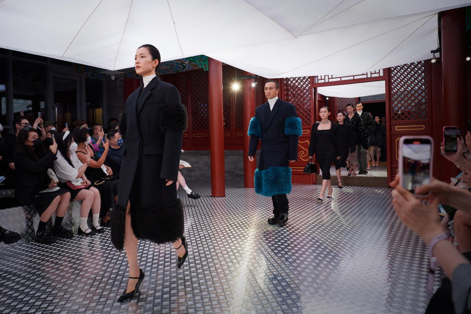 Prada's restaged fashion show in Beijing