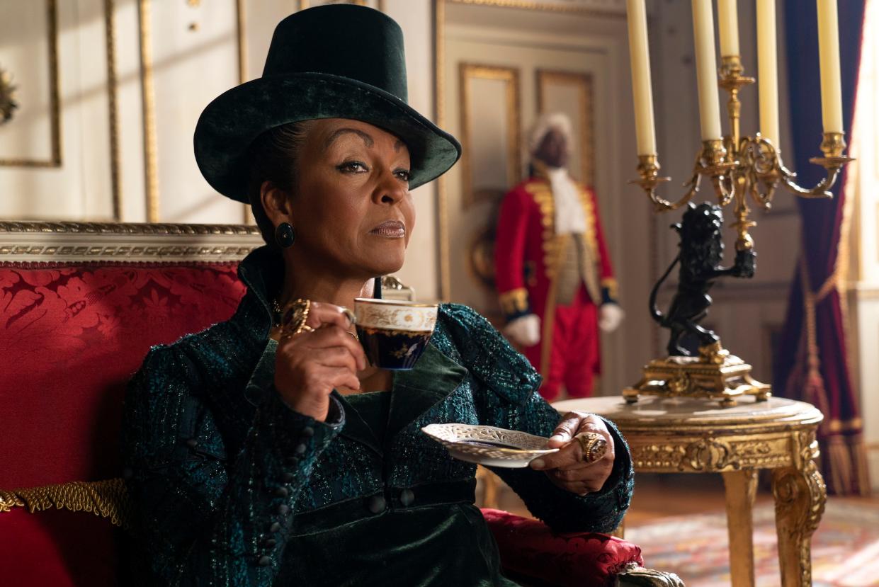 Adjoa Andoh as Lady Danbury in season three, episode five of "Bridgerton."