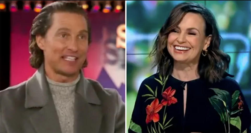 Lisa Wilkinson and Matthew McConaughey