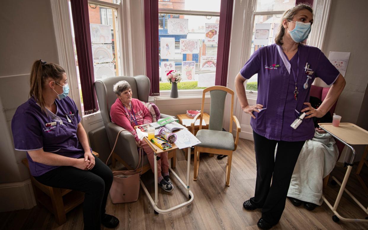 Government sources have said care homes will be expected to ask workers to sign 'exclusive' contracts, prohibiting them from working at more than one site - Simon Townsley