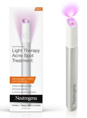 Buy the <a href="https://www.target.com/p/neutrogena-light-therapy-acne-spot-treatment/-/A-52293211?ref=tgt_adv_XS000000&amp;AFID=google_pla_df&amp;CPNG=PLA_Health+Beauty+Shopping&amp;adgroup=SC_Health+Beauty&amp;LID=700000001170770pgs&amp;network=g&amp;device=c&amp;location=9004058&amp;gclid=EAIaIQobChMIjb7s8Oii1QIVFUsNCh2P3wugEAkYASABEgIxAfD_BwE&amp;gclsrc=aw.ds" target="_blank">Neutrogena Light Therapy acne spot treatment</a>&nbsp;for $19.99