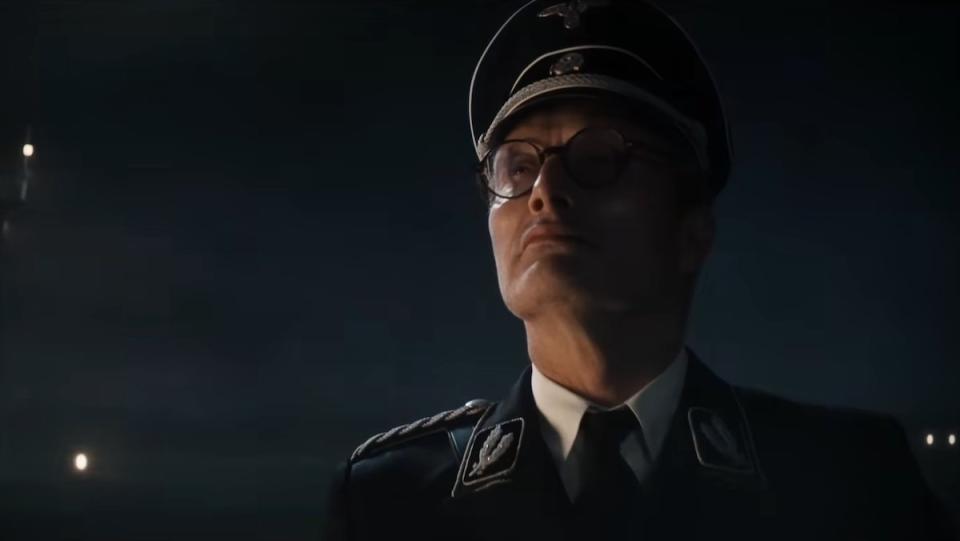 Mads Mikkelsen dressed as a Nazi in Indiana Jones and the Dial of Destiny