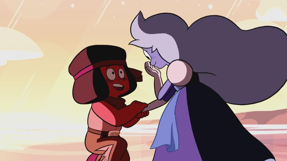 Ruby and Sapphire in “Steven Universe.”