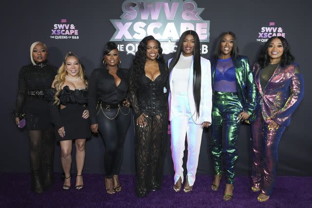 Photo by: Jordan Strauss/Bravo via Getty XScape and SWV at the premiere of their Bravo show, 'The Queens of R&B'