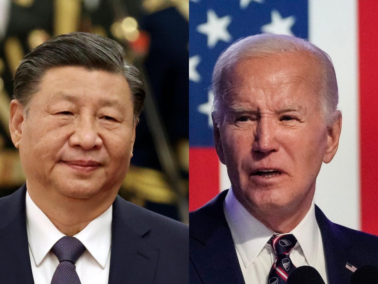 Anführer der zwei globalen Supermächte: Chinas Präsident Xi Jinping und US-Präsident Joe Biden.  - Copyright: Getty Images