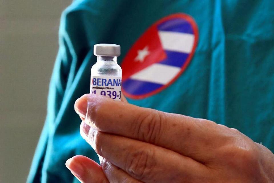 Among Cuba’s five COVID-19 vaccine candidates are the Abdala, with more than 92% efficacy, and the Soberana 02, which the government said is 62% effective against the virus.