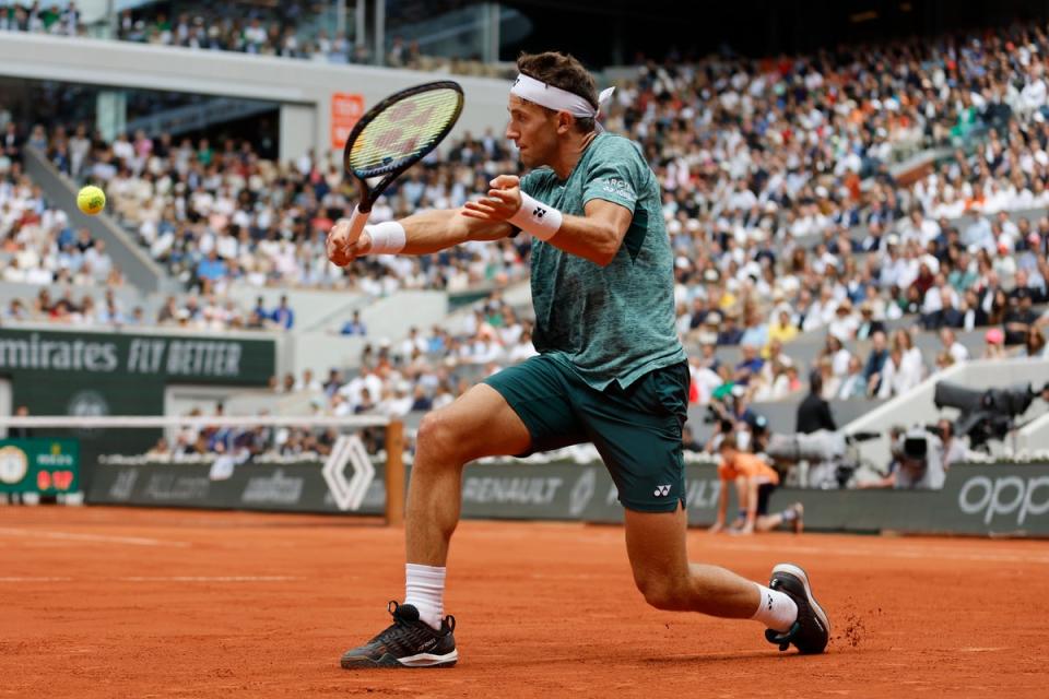 Casper Ruud was outclassed in the final (Jean-Francois Badias/AP) (AP)