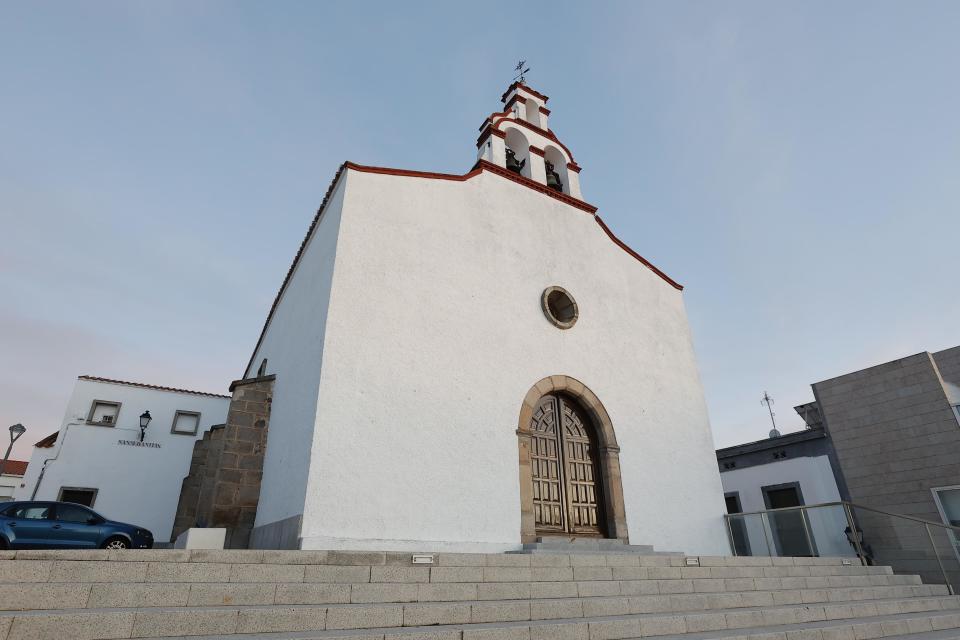 Facade of the parish of San Sebastian, on Feb. 20, 2024, in Don Benito, Badajoz, Extremadura, Spain.  / Credit: Europa Press News via Getty